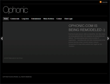 Tablet Screenshot of ophonic.com